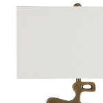 Настольная лампа с фигурным каркасом и прямоугольным тканевым абажуром Brutalist Profile варинант исполнения - 2 | Loft Concept в Нижнем Новгороде