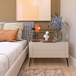 Настольная лампа с круглым деревянным отражателем и черным цилиндрическим плафоном Accord Lighting варинант исполнения - 9 | Loft Concept в Нижнем Новгороде