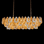 Люстра овальная с многослойными белыми и прозрачными подвесками Character Chandelier варинант исполнения - 2 | Loft Concept в Нижнем Новгороде