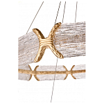 Люстра кольцевая с текстурным природным рисунком IceFlame варинант исполнения - 4 | Loft Concept в Нижнем Новгороде