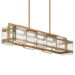 Люстра прямоугольная из толстого литого стекла Cast Glass варинант исполнения - 2 | Loft Concept в Нижнем Новгороде