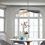 Люстра круглая с 2-мя металлическими абажурами Andromeda варинант исполнения - 7 | Loft Concept в Нижнем Новгороде