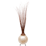 Торшер из перламутра на металлическом каркасе Indonesian Comet варинант исполнения - 2 | Loft Concept в Нижнем Новгороде