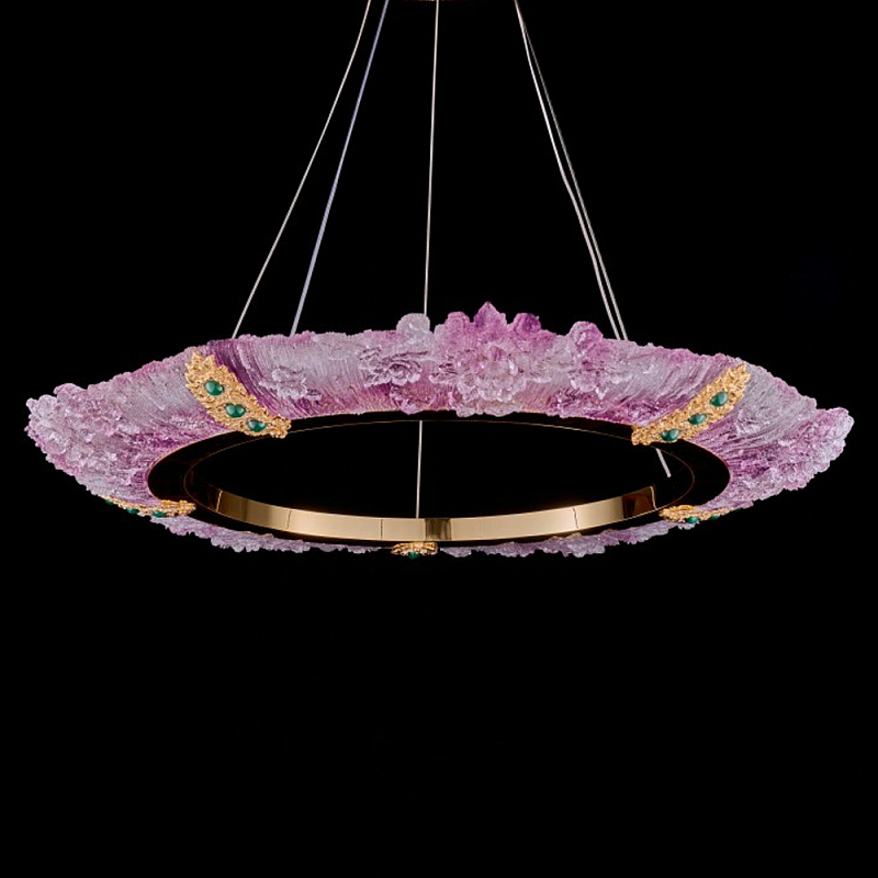 Люстра в форме кольца розовая Warm Pink Light Золотой Розовый Люстра в форме кольца розовая Warm Pink Light Золотой Розовый в Нижнем Новгороде | Loft Concept