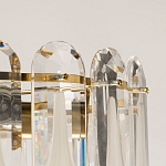 Люстра многоярусная с овальными прозрачными подвесками 36 см Harmonica варинант исполнения - 7 | Loft Concept в Нижнем Новгороде