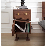 Тумбочка прикроватная с ящиком и дверцей Робот Robot Desk варинант исполнения - 7 | Loft Concept в Нижнем Новгороде