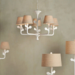 Бра с белым каркасом и тканевым абажуром Natural Stems варинант исполнения - 4 | Loft Concept в Нижнем Новгороде