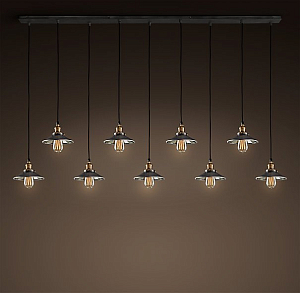Люстра Loft Cone Pendant Reflector 9 Line