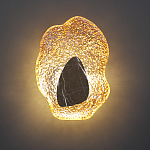 Бра с волнообразным стеклянным плафоном и вставкой из мрамора Liquid Stone варинант исполнения - 9 | Loft Concept в Нижнем Новгороде