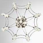 Люстра подвесная из металла с хрустальными подвесками прозрачного цвета Quasar 41 варинант исполнения - 10 | Loft Concept в Нижнем Новгороде