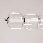 Люстра линейная с 6-ю прозрачными стеклянными плафонами округлой формы HANDLE GRAPE варинант исполнения - 6 | Loft Concept в Нижнем Новгороде