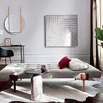 Дизайнерский журнальный стол с чёрной круглой столешницей Visanyp варинант исполнения - 2 | Loft Concept в Нижнем Новгороде