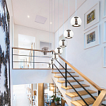 Подвесной светильник со стеклянным плафоном Inner Gleam Globe black  варинант исполнения - 4 | Loft Concept в Нижнем Новгороде