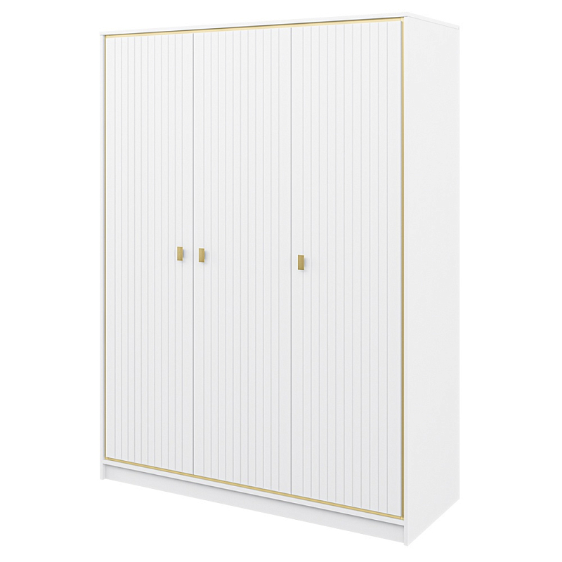 Шкаф белый трёхдверный для одежды Antique Order Белый Золотой в Нижнем Новгороде | Loft Concept 