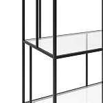 Стеллаж из металла и стекла Menzie Metal Rack варинант исполнения - 3 | Loft Concept в Нижнем Новгороде
