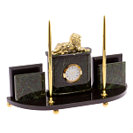 Настольный канцелярский набор из нефрита с декором в виде льва Golden Lion варинант исполнения - 2 | Loft Concept в Нижнем Новгороде