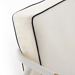 Садовый 2-х местный диван с подлокотниками из тика White варинант исполнения - 7 | Loft Concept в Нижнем Новгороде