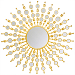 Зеркало-солнце в раме из металла с золотыми с лучами Rays of Peace варинант исполнения - 1 | Loft Concept в Нижнем Новгороде