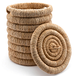 Плетеная корзина с крышкой из плетеного бананового дерева Zuwena Wicker Basket варинант исполнения - 3 | Loft Concept в Нижнем Новгороде