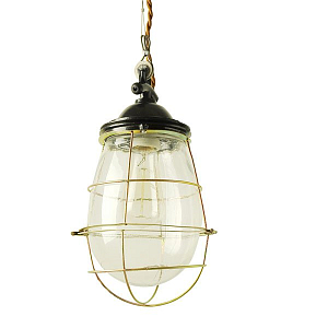 Подвесной светильник Glass Drop Cage Retro Color Light