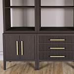 Модульный стеллаж Primo из трех составных элементов Темный орех варинант исполнения - 6 | Loft Concept в Нижнем Новгороде