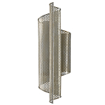 Бра серебряное изогнутой формы с перфорацией Perforation варинант исполнения - 3 | Loft Concept в Нижнем Новгороде