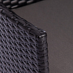 Обеденный комплект из искуственного ротанга Vintara черный варинант исполнения - 5 | Loft Concept в Нижнем Новгороде