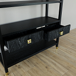 Стеллаж с двумя ящиками Elsa Dreams Black варинант исполнения - 3 | Loft Concept в Нижнем Новгороде