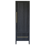 Узкий Шкаф Primo с 2 выдвижными ящиками Черный дуб варинант исполнения - 1 | Loft Concept в Нижнем Новгороде