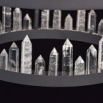 Люстра с двумя кольцами черного цвета с хрустальными элементами QUARTZ CRYSTAL варинант исполнения - 11 | Loft Concept в Нижнем Новгороде