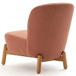 Кресло на деревянных ножках Olguin Pink Chair варинант исполнения - 4 | Loft Concept в Нижнем Новгороде