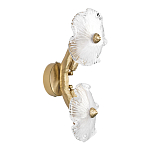 Бра с ветвистыми бронзовыми элементами и стеклянными рифлеными дисками Textured Glass Bra варинант исполнения - 4 | Loft Concept в Нижнем Новгороде