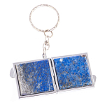 Зеркало брелок складное двухстороннее из натурального камня Лазурит Stone Mirrors варинант исполнения - 6 | Loft Concept в Нижнем Новгороде