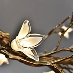 Люстра в виде золотой ветки с цветами Glass Flower Pendant Light варинант исполнения - 9 | Loft Concept в Нижнем Новгороде