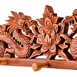 Панно-вешалка из дерева драконы Panel With Animals варинант исполнения - 2 | Loft Concept в Нижнем Новгороде