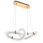 Фигурная люстра украшенная кристаллами из хрусталя Gilbertine Crystals Curly Ring Chandelier варинант исполнения - 2 | Loft Concept в Нижнем Новгороде