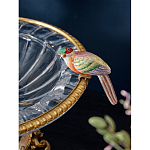 Чаша стеклянная с фигурками разноцветных попугаев на ободке 41 Eden Garden варинант исполнения - 4 | Loft Concept в Нижнем Новгороде