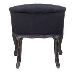 Кресло низкое в стиле прованс Черный Лен Louis French Armchair  варинант исполнения - 3 | Loft Concept в Нижнем Новгороде