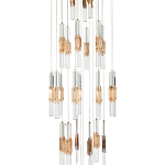 Люстра с прямоугольными плафонами из хрусталя Esme Rectangular Crystal Gold Chandelier варинант исполнения - 4 | Loft Concept в Нижнем Новгороде