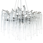 Люстра с хрустальными подвесками Frozen Drops Chandelier Chrome 10 варинант исполнения - 1 | Loft Concept в Нижнем Новгороде