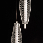 Люстра круглая каскадня с 5-ю плафонами из металлической сетки Mesh Lampshade Lighting варинант исполнения - 8 | Loft Concept в Нижнем Новгороде