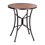 Столик приставной с круглой столешницей на металлическом черном основании Scenical Table варинант исполнения - 1 | Loft Concept в Нижнем Новгороде