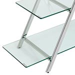 Стеллаж со стеклянными полками на стальном каркасе X-ray варинант исполнения - 5 | Loft Concept в Нижнем Новгороде