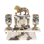 Настольный письменный набор из мрамора с декором в виде льва в подарочной упаковке Marble Accessory варинант исполнения - 1 | Loft Concept в Нижнем Новгороде