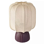 Настольная лампа с фактурным основанием и бежевым тканевым абажуром Modern Textured Table Lamp варинант исполнения - 1 | Loft Concept в Нижнем Новгороде