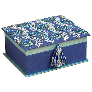 Шкатулка с вышивкой Flower Ornament Beads Embroidery Box