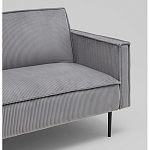 Диван современный вельветовый прямой Worcester Серый варинант исполнения - 3 | Loft Concept в Нижнем Новгороде