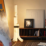 Торшер геометрический с тремя мраморными плафонами Marble Tripod варинант исполнения - 8 | Loft Concept в Нижнем Новгороде