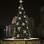 Уличная Новогодняя Ель с золотыми шарами и звездой на вершине в комплекте варинант исполнения - 2 | Loft Concept в Нижнем Новгороде