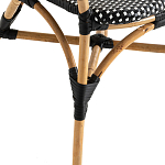 Кресло плетеное из ротанга Ronald Black White Rattan Chair варинант исполнения - 5 | Loft Concept в Нижнем Новгороде